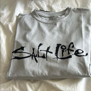 Salt Life Gray Kids Swim Rashguard